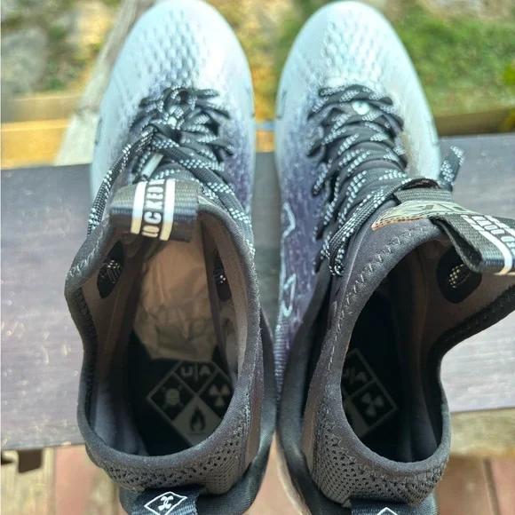 Under Armour Spotlight Lux MC‎ Football Cleats Black Gray Men’s 13
